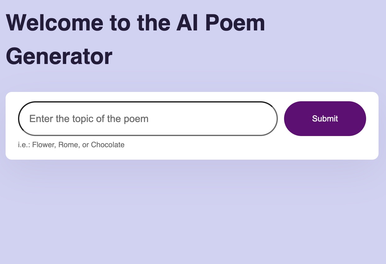 AI Poem Generator